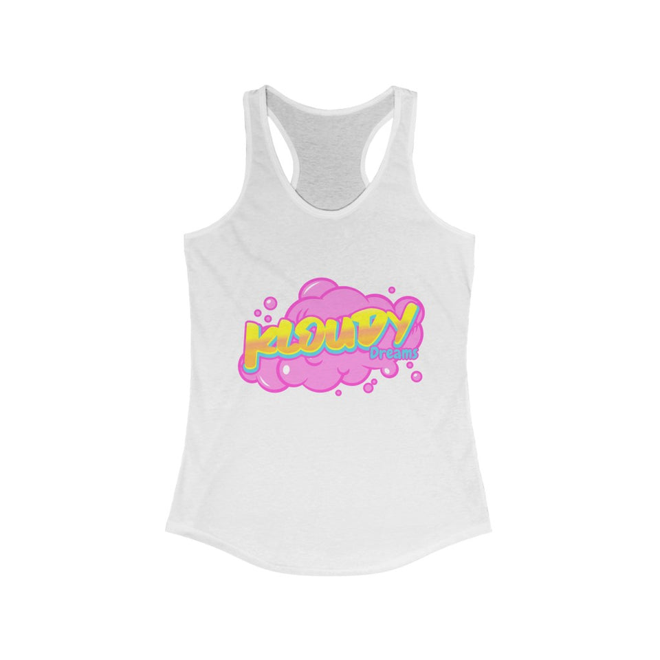 Bubblegum Kloudy Women's Ideal Racerback Tank