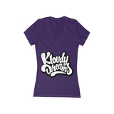 Kloudy OG Women's Jersey Short Sleeve Deep V-Neck Tee