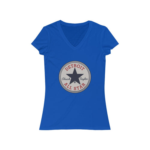 Detroit All Star Women's Jersey Short Sleeve V-Neck Tee