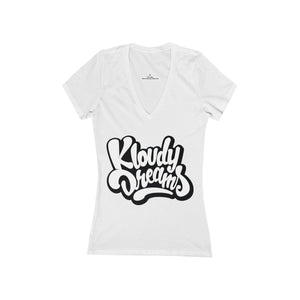 Kloudy OG Women's Jersey Short Sleeve Deep V-Neck Tee