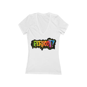 PeriodT! Women's Jersey Short Sleeve Deep V-Neck Tee