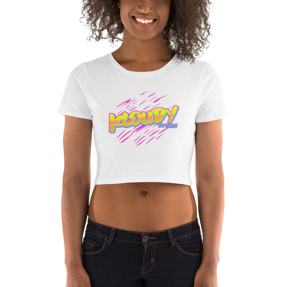 Cotton Candy Kloudy Women’s Crop Tee