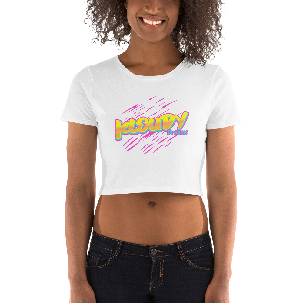 Cotton Candy Kloudy Women’s Crop Tee