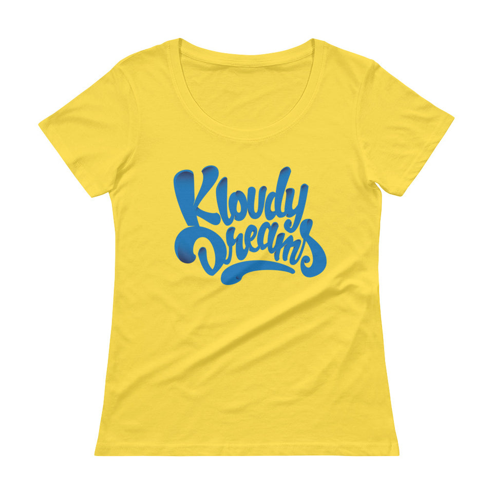 Kloudy 3D Ladies' Scoopneck T-Shirt