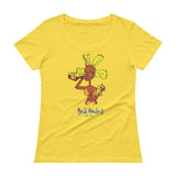 Bald head Ladies' Scoopneck T-Shirt