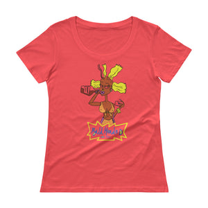 Bald head Ladies' Scoopneck T-Shirt