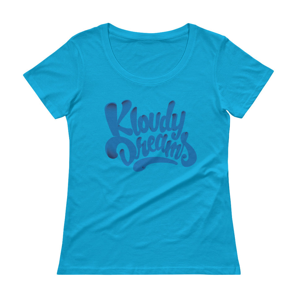 Kloudy 3D Ladies' Scoopneck T-Shirt