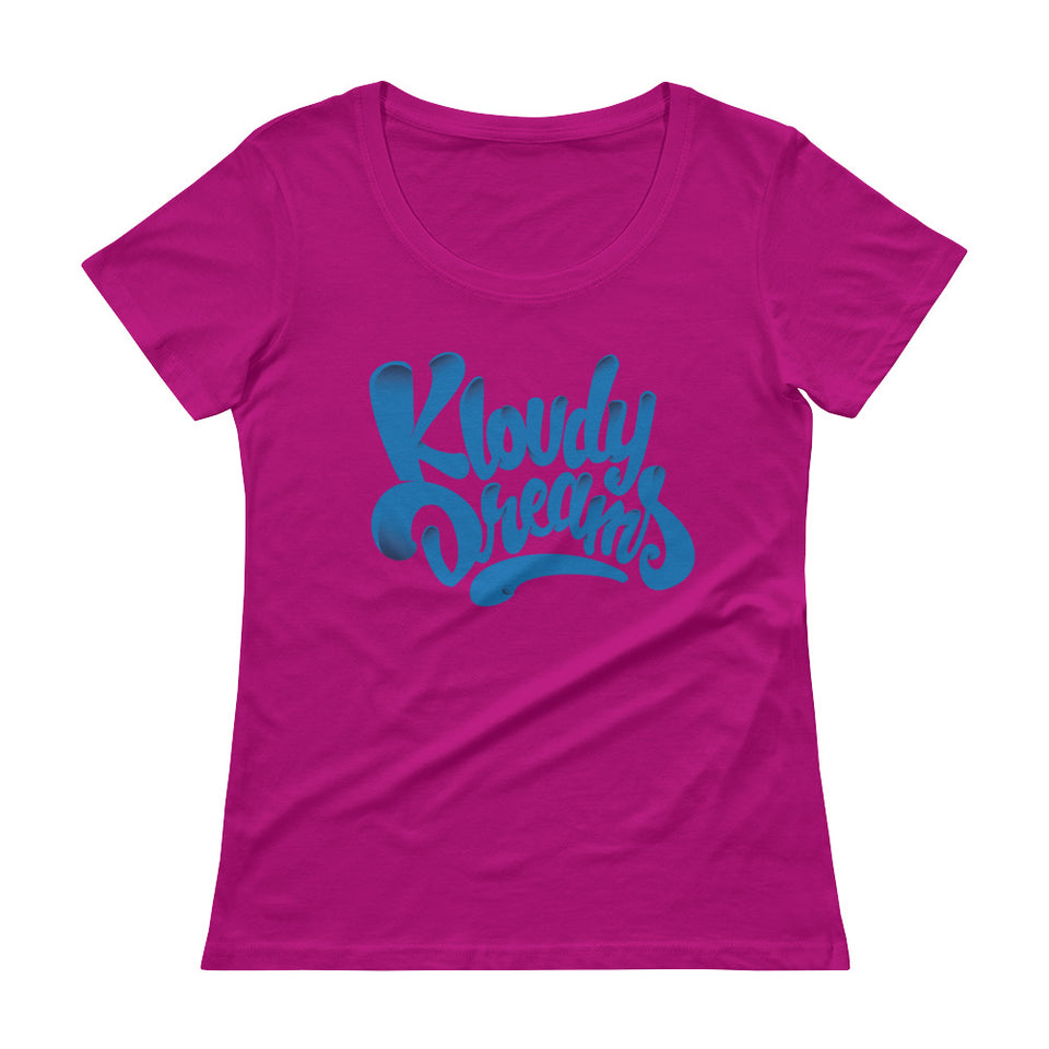 Kloudy 3D Ladies' Scoopneck T-Shirt