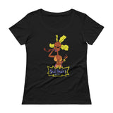 Bald head Ladies' Scoopneck T-Shirt