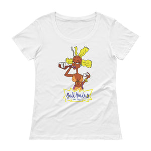 Bald head Ladies' Scoopneck T-Shirt